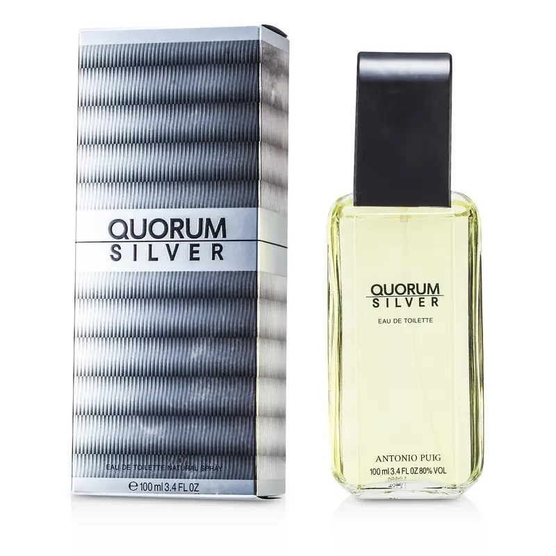 Puig Quorum Silver Eau De Toilette Spray  100ml/3.4oz