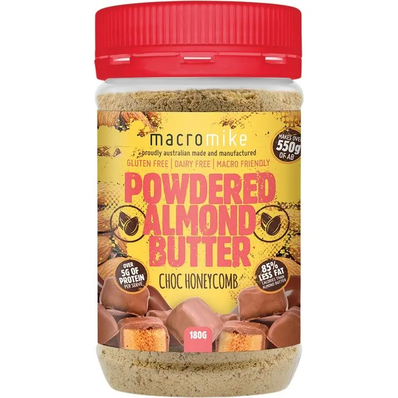 Macro Mike Powdered Almond Butter Choc Honeycomb 180g