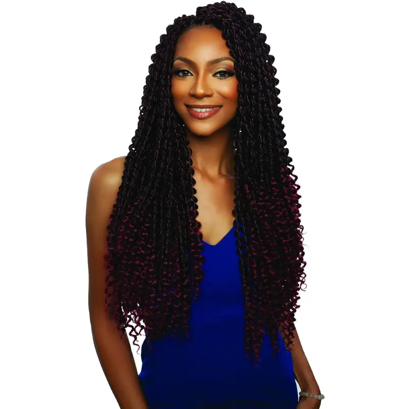 Afri-Naptural: 3X Water Locs 22"