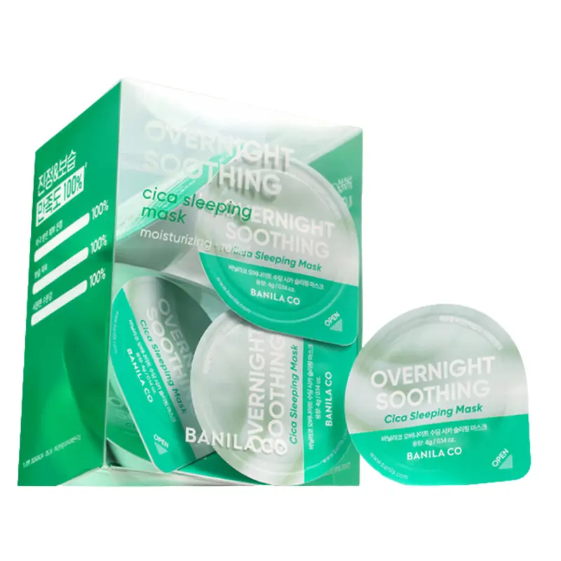 BANILA CO Overnight Soothing Cica Sleeping Mask Travel Kit (4g  12ea)