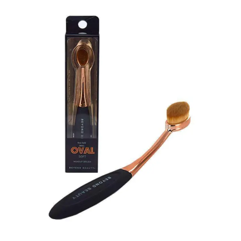 Rose Gold Oval Soft Makeup Brush - Small