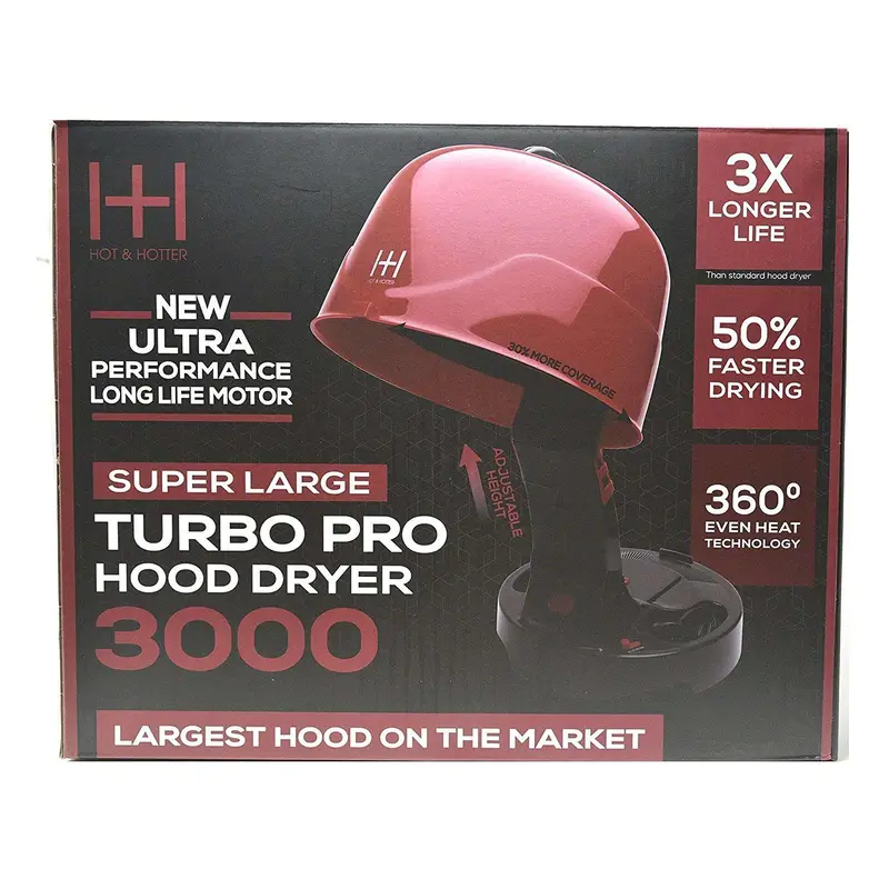Hot & Hotter Super Large Turbo Pro Hood Dryer 3000 #5917