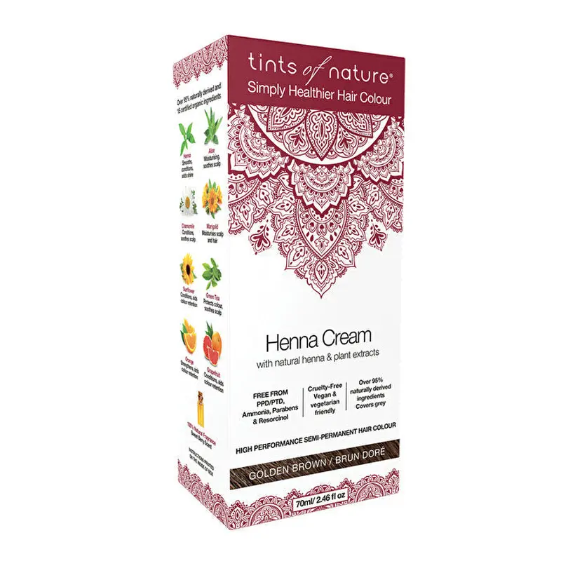 Tints of Nature Henna Cream Golden Brown 70ml