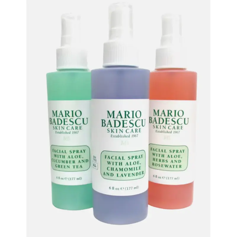 3 Piece Mario Badescu Facial Spray Variety Pack 6 oz Each