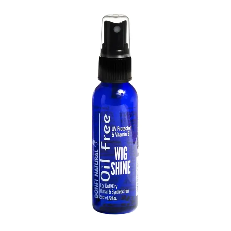 Bonfi Natural Oil-Free Wig Shine for Dull/Dry Human & Synthetic Hair - Choose Size