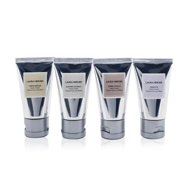 Laura Mercier Party Of Four Hand Cream Set: (Fresh Fig + Almond Coconut + Ambre Vanille + Creme Brulee) Hand Cream 30ml  4x 30ml/1oz