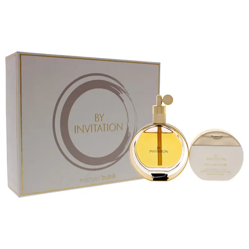 Michael Buble By Invitation by Michael Buble for Women - 2 Pc Gift Set 3.4oz EDP Spray, 5.1oz Body Lotion
