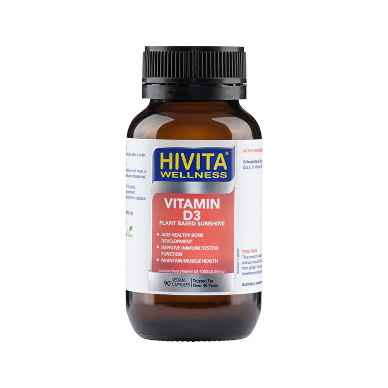 Hivita Wellness HiVita Wellness Vitamin D3 (Plant Based Sunshine) 90vc