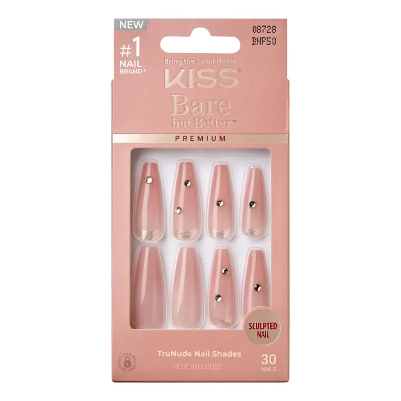 Kiss Bare But Better Premium Nails - Fate