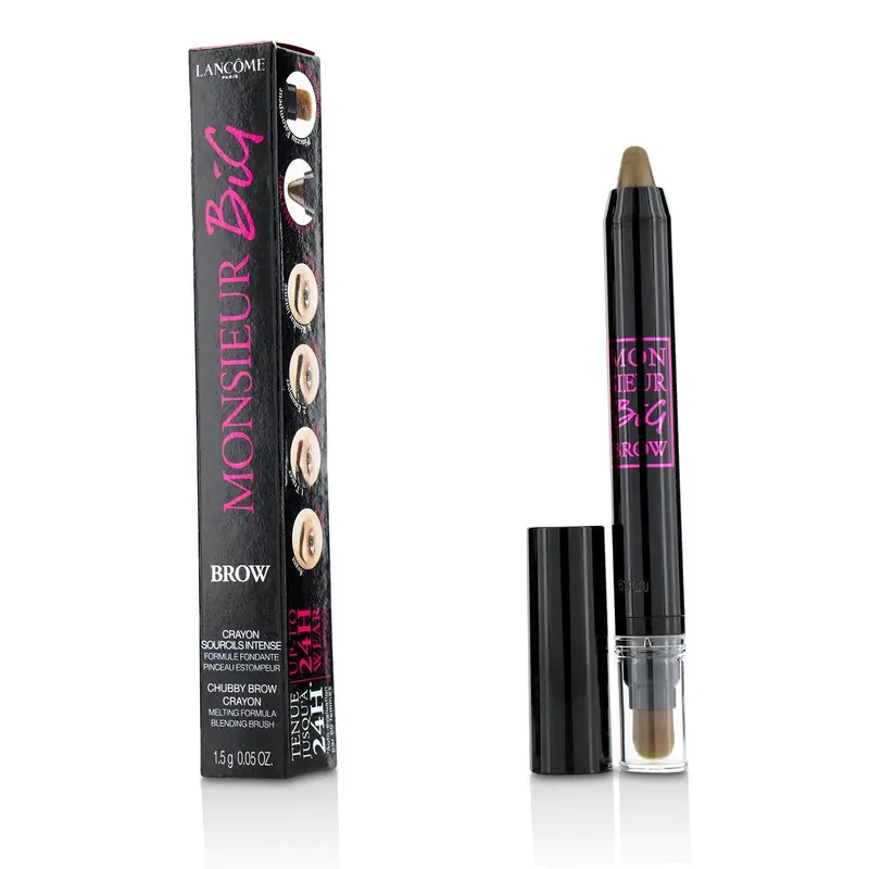 Lancome Monsieur Big Brow Chubby Brow Crayon With Blending Brush - #02 Chesnut  1.5g/0.05oz