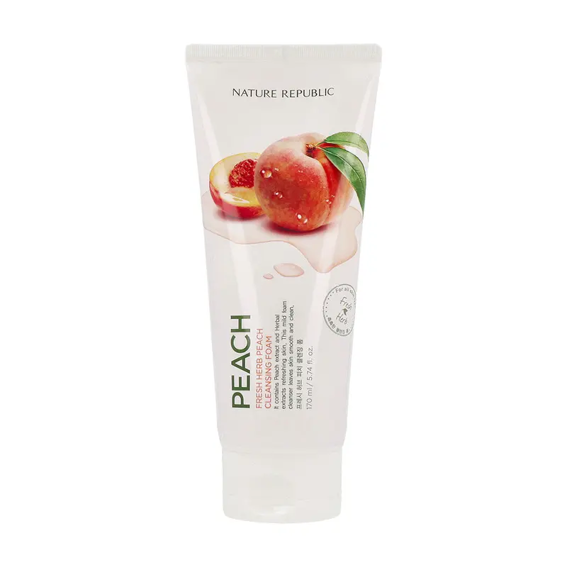 NATURE REPUBLIC Fresh Herb Peach Cleansing Foam 170ml