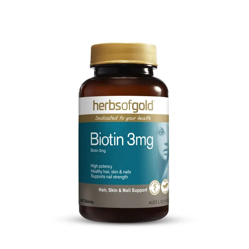 Herbs of Gold Biotin 3mg 60 Tablets