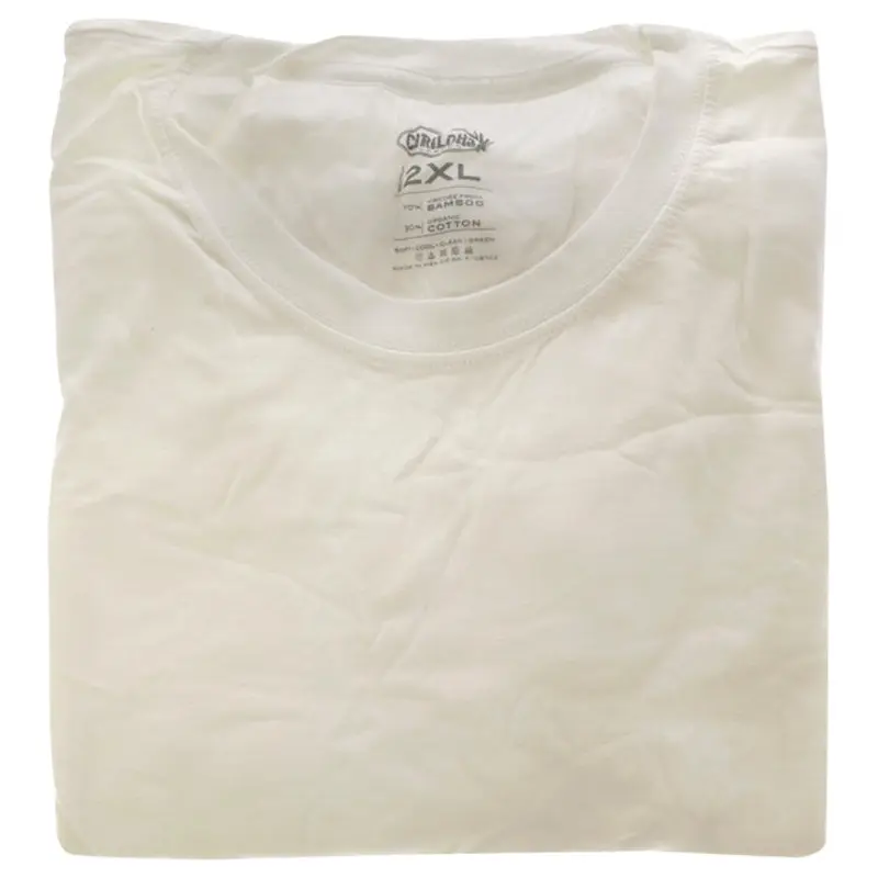 Cariloha Bamboo Crew Tee - White by Cariloha for Men - 1 Pc T-Shirt (2XL)