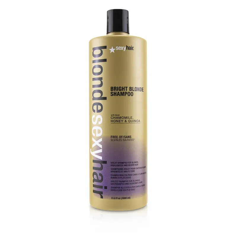 Sexy Hair Concepts Blonde Sexy Hair Bright Blonde Violet Shampoo (For Blonde, Highlighted and Silver Hair)  1000ml/33.8oz