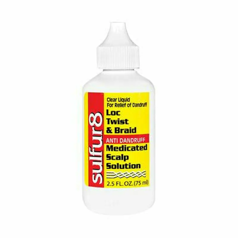 Sulfur8: Loc Twist and Braid Anti Dandruff Medicated Scalp Solution 2.5oz