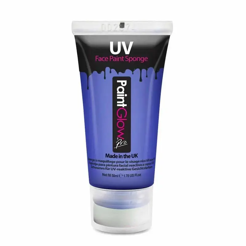 PaintGlow Pro UV Face & Body Sponge 50ml  - Blue