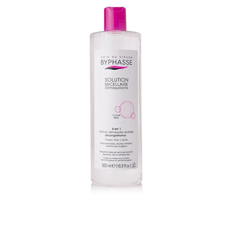 Byphasse Micellar Make-Up Remover Solution Sensitive Dry And Irritated Skin 500ml/16.9oz