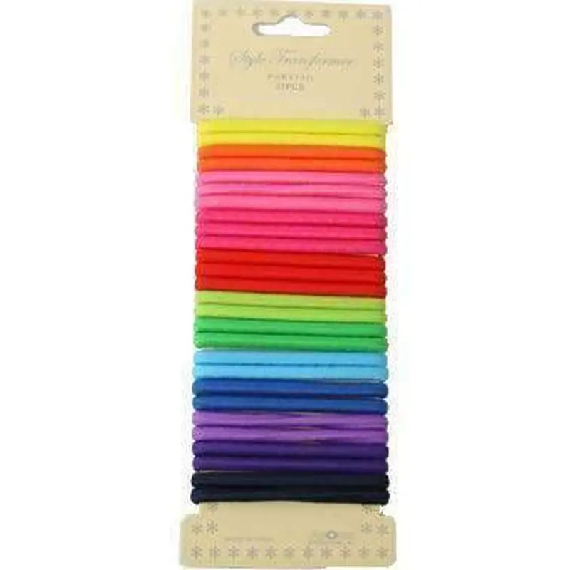 27pcs Ponytail Holders Assorted