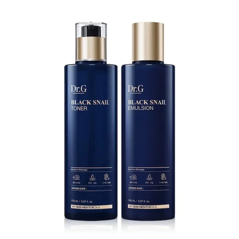 Dr.G Black Snail Basic 2-Piece Set (Toner 150ml + Emulsion 150ml)
