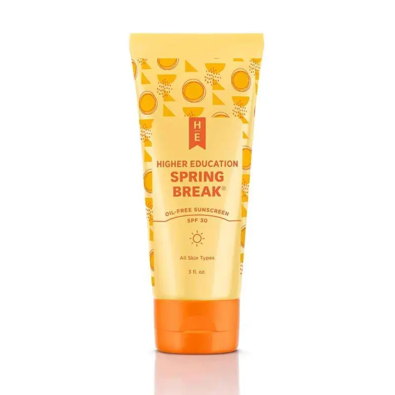 Higher Education Skincare SPRING BREAK? Oil Free Sunscreen SPF30  Fixed Size