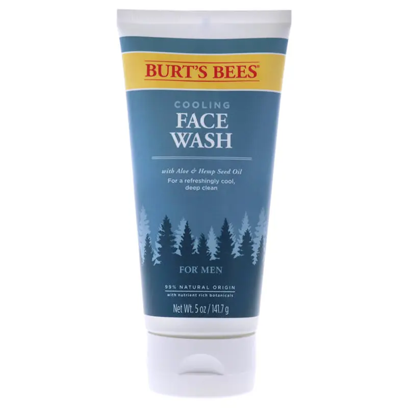 Burts Bees Cooling Face Wash by Burts Bees for Men - 5 oz Cleanser