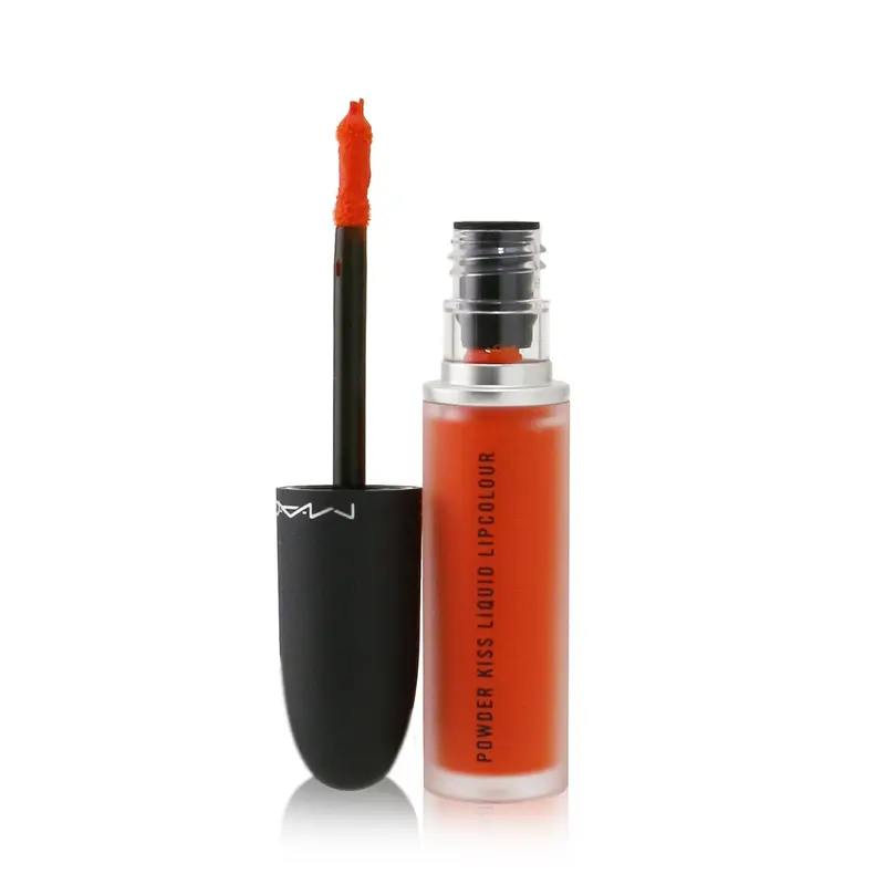 MAC Powder Kiss Liquid Lipcolour - # 973 Pink Roses  5ml/0.17oz