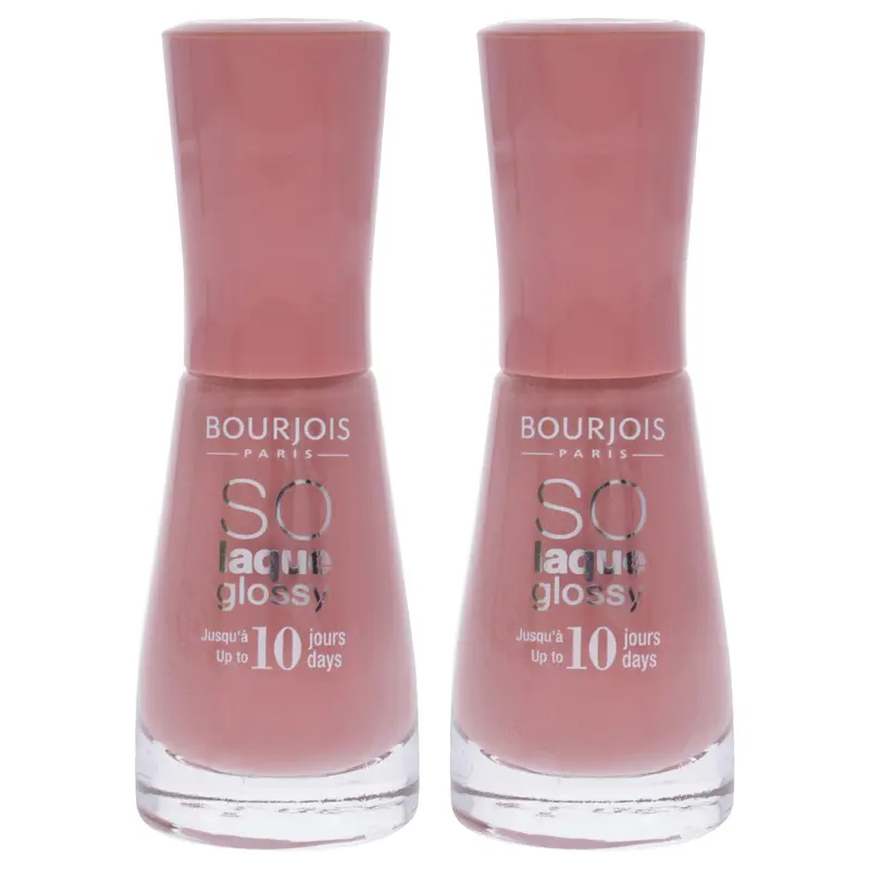 Bourjois So Laque Glossy - 13 Tombee A Pink by Bourjois for Women - 0.3 oz Nail Polish - Pack of 2
