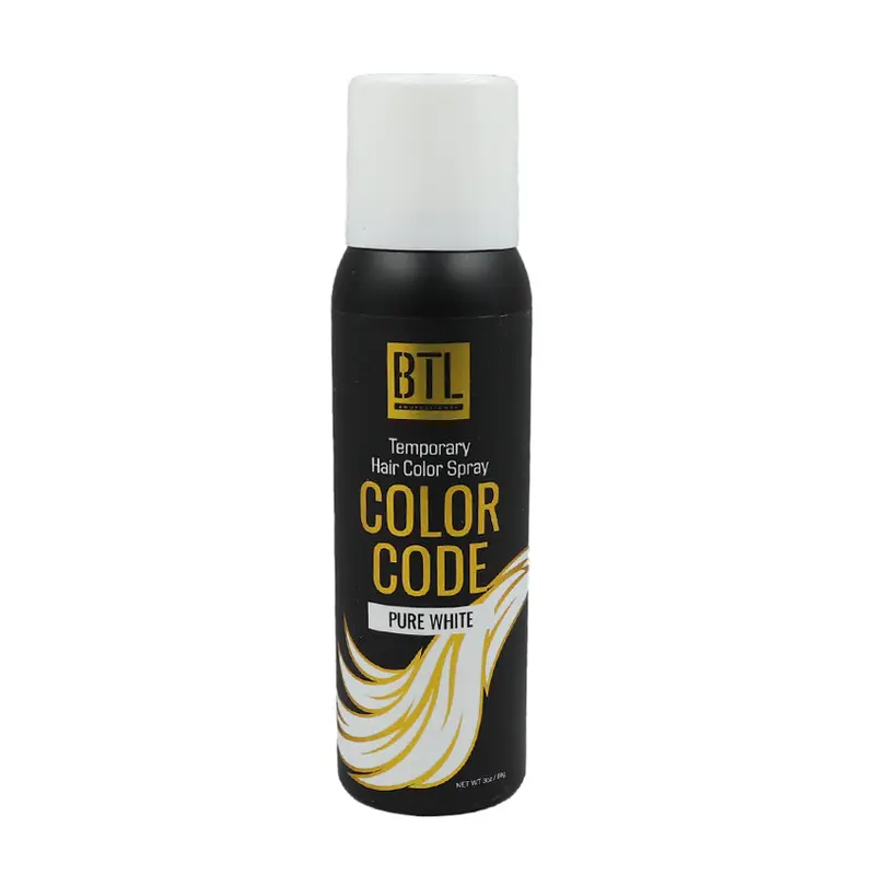 BTL Color Code Temporary Hair Color Spray - Pure White