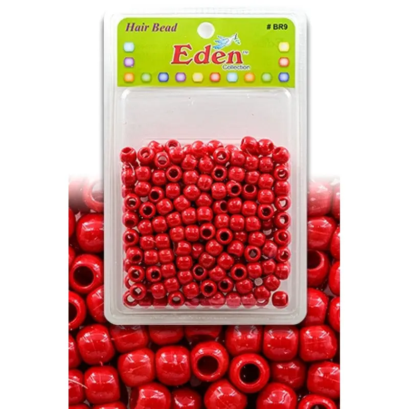 Eden Medium Hair Beads Jumbo Pack - Red #BR9RED