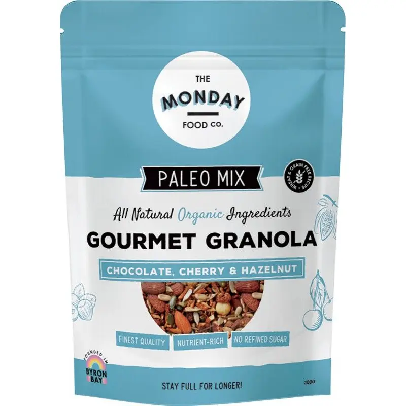 The Monday Food Co. Paleo Granola Chocolate, Cherry & Hazelnut 300g