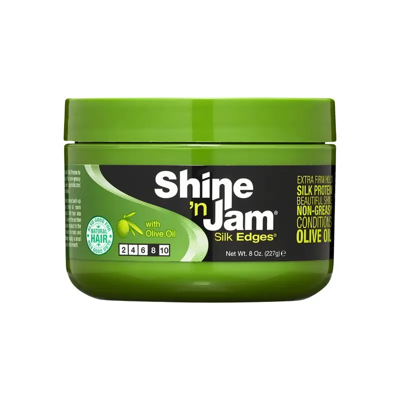 Ampro Shine 'N Jam Silk Edges with Olive Oil - Choose Size