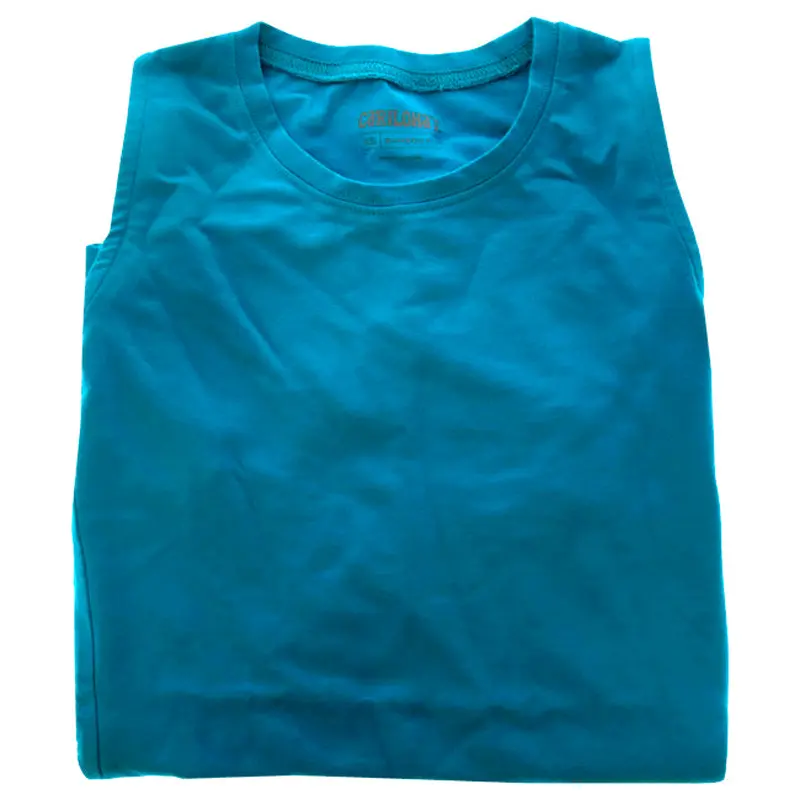 Cariloha Bamboo Sleeveless T-Shirt - Teal by Cariloha for Women - 1 Pc T-Shirt (XS)