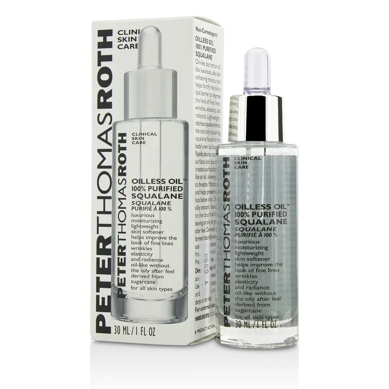 Peter Thomas Roth Oilless Oil 100% Purified Squalane Moisturizing Lightweight Skin Softener  30ml/1oz