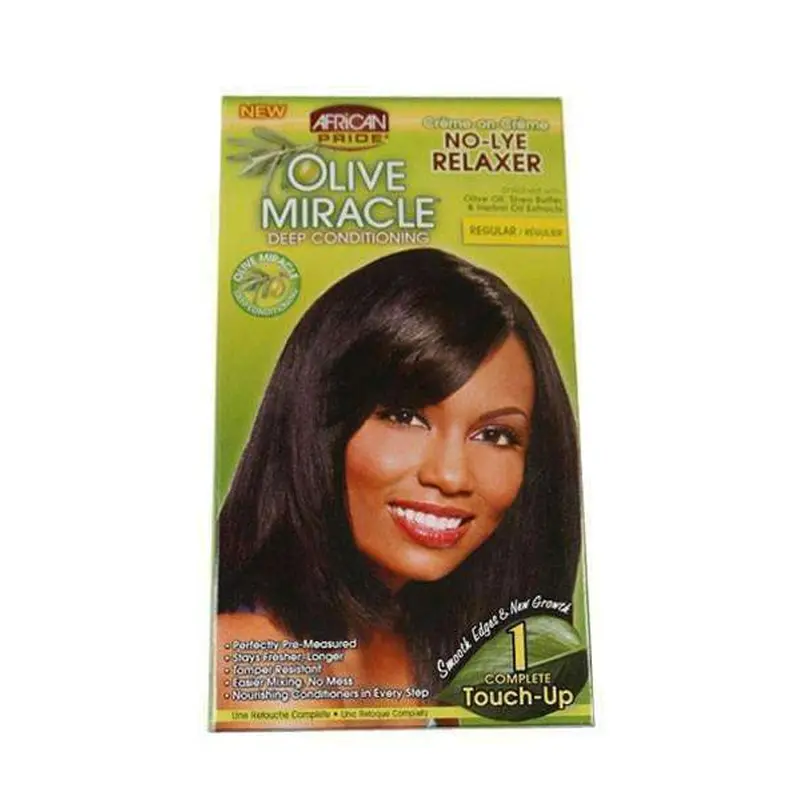 African Pride Olive Miracle No Lye Relaxer Touch-Up Kit - Regular