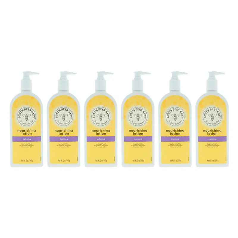 Burts Bees Baby Nourishing Lotion Calming by Burts Bees for Kids - 12 oz Lotion - Pack of 6
