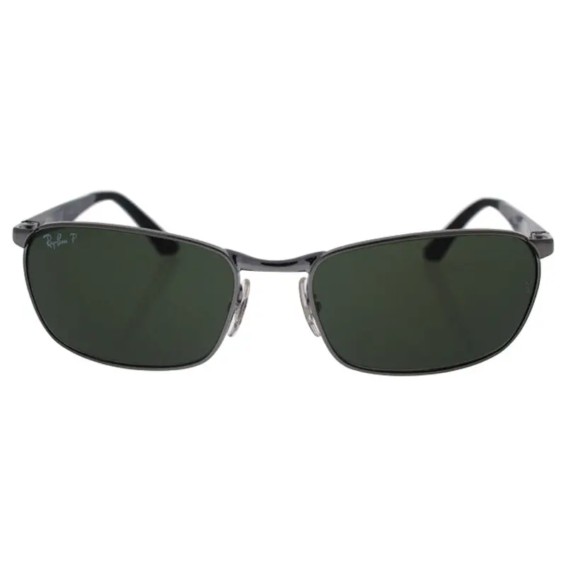 Ray Ban Ray Ban RB 3534 004/58 - Gunmetal/Green Classic B-15 Polarized by Ray Ban for Men - 59-17-135 mm Sunglasses