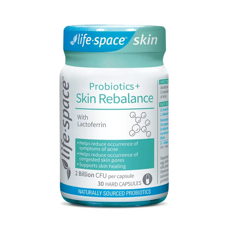 Life-Space Probiotic + Skin Rebalance 30 Capsules