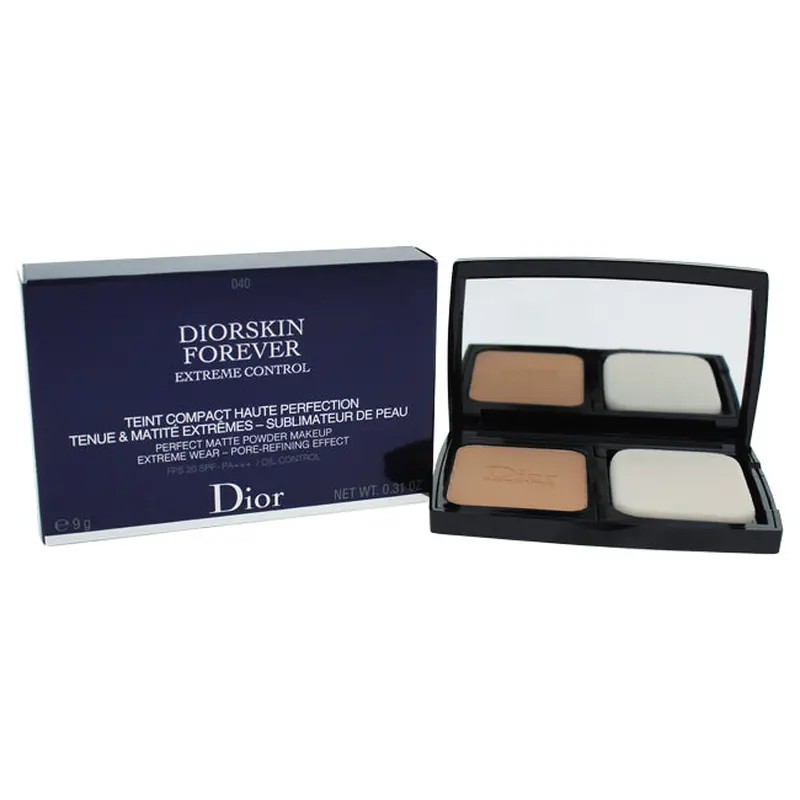 Christian Dior Diorskin Forever Extreme Control Matte Powder Makeup SPF20 # 040 Honey Beige by Christian Dior for Women - 0.31 oz Foundation