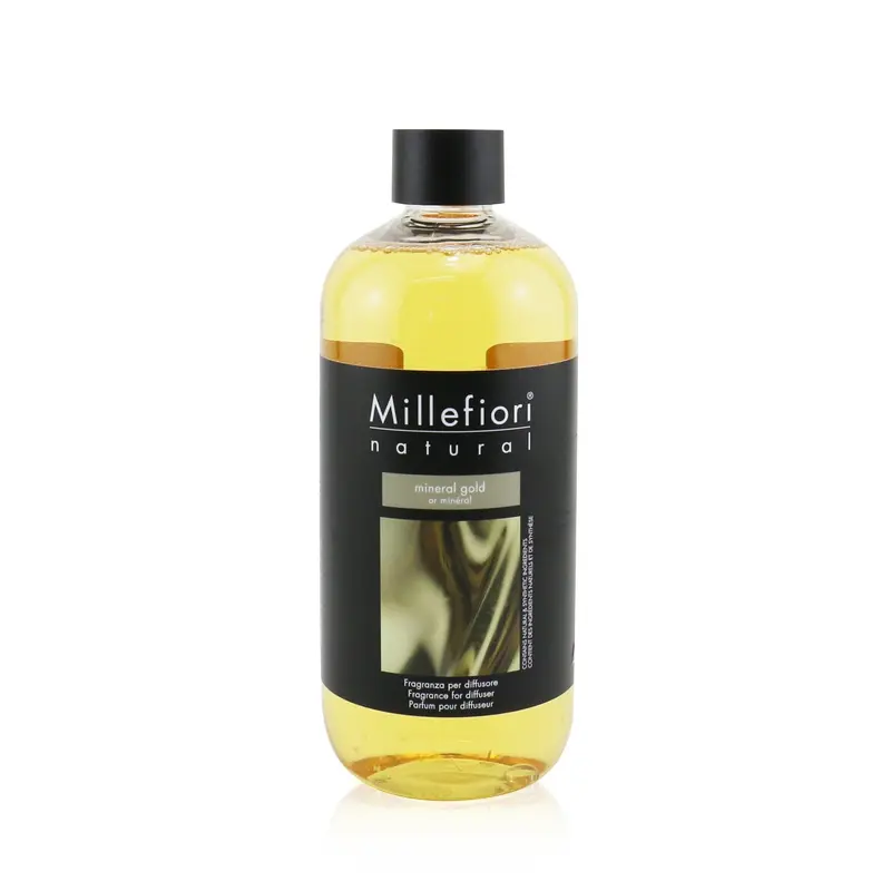 Millefiori Natural Fragrance Diffuser Refill - Mineral Gold  500ml/16.9oz