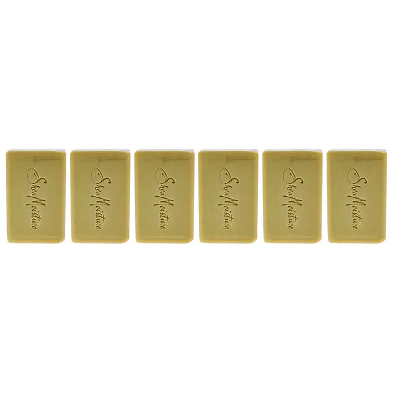 Shea Moisture Organic Raw Shea Butter Soap Anti-Aging Face & Body by Shea Moisture for Unisex - 3.5 oz Bar Soap - Pack of 6