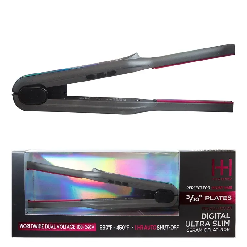 Hot & Hotter Digital Ultra Slim Ceramic Flat Iron #5960