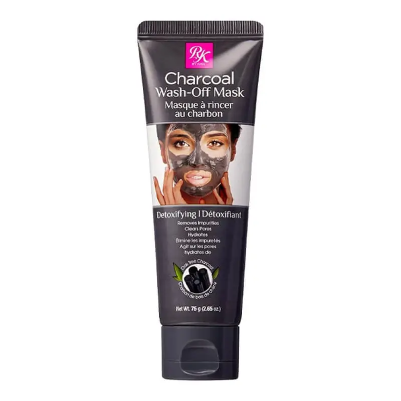 Ruby Kisses Charcoal Detoxifying Wash-Off Mask RCWM01 2.65 oz