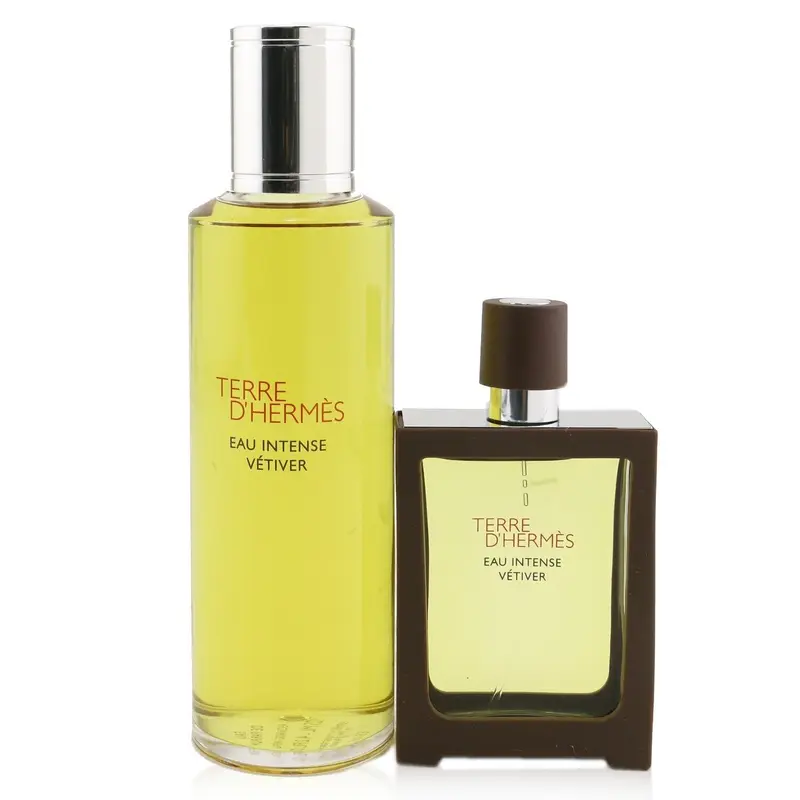 Hermes Terre D'Hermes Eau Intense Vetiver Coffret: Eau De Parfum Spray 30ml + Refill 125ml  2pcs