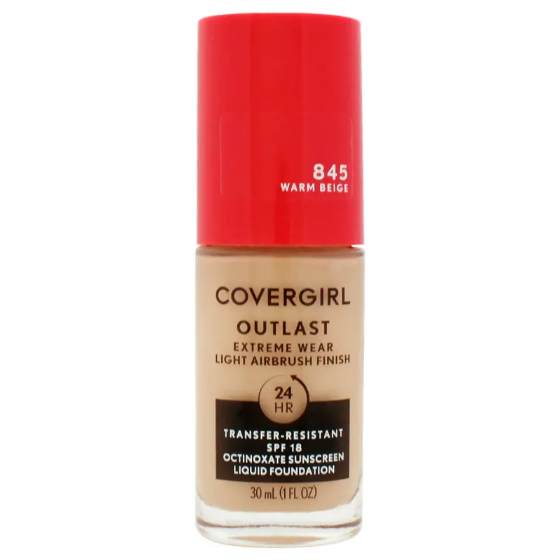 Covergirl Outlast Extreme Wear 24Hr 3-in-1 Foundation SPF 18 - 845 Warm Beige by CoverGirl for Women - 1 oz Foundation