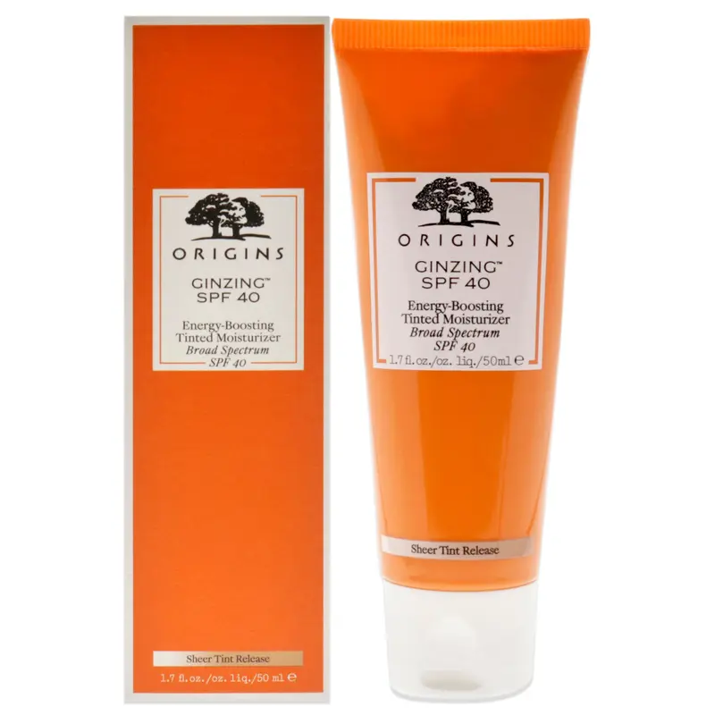 Origins Ginzing Energy-Boosting Tinted Moisturizer SPF 40 by Origins for Unisex - 1.7 oz Sunscreen