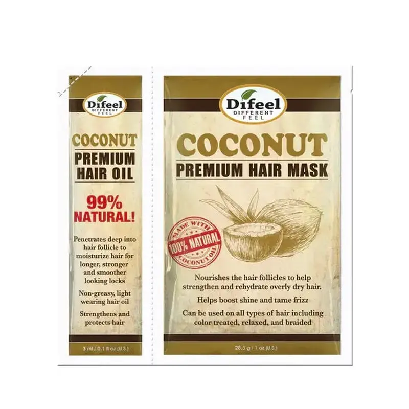 Difeel Natural Premium Hair Coconut Oil (3ml) & Mask (1 oz)