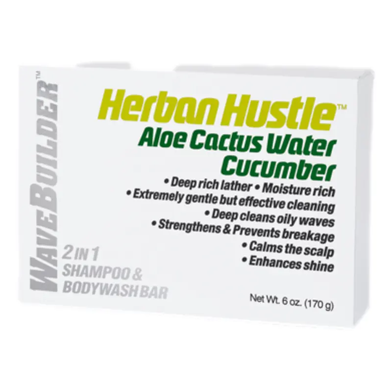 WaveBuilder Herban Hustle  2 In 1 Shampoo & Body Wash Bar