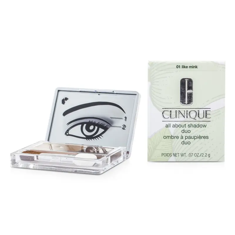 Clinique All About Shadow Duo - # 01 Like Mink  2.2g/0.07oz