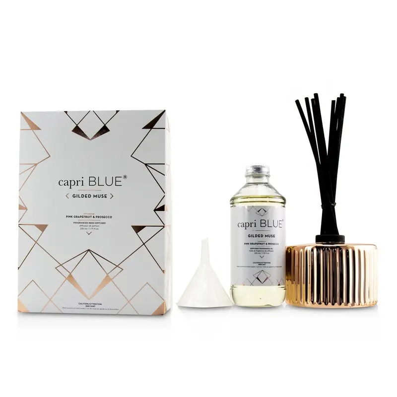 Capri Blue Gilded Muse Reed Diffuser - Pink Grapefruit & Prosecco  230ml/7.75oz