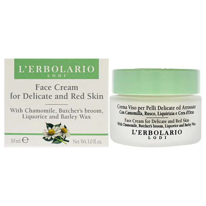 LErbolario Face Cream for Delicate and Red Skin by LErbolario for Women - 1 oz Cream
